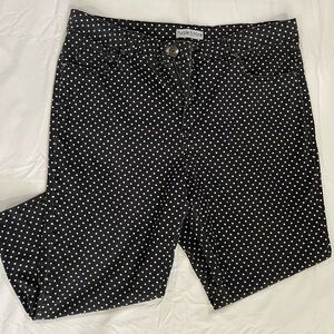 Purple & More Black Jeans with White Polka Dots